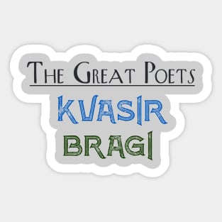 The Great Norse Poets Sticker